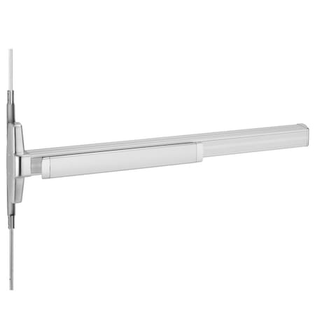 Von Duprin Grade 1 Concealed Vertical Rod Exit Device, Narrow Stile Pushpad, 36-in, Exit Only, Less Trim, Hex K EL3547AEO 3 US28